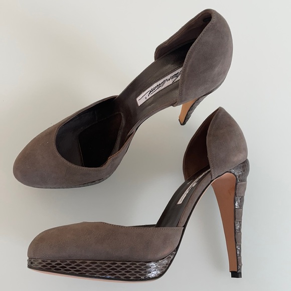 Brand new Brian Atwood suede high heels